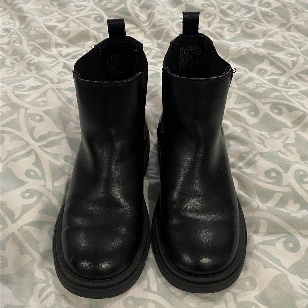 Gap Black Leather Ankle Boots